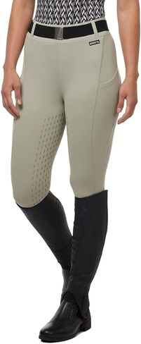 Kerrits Women's Coolcore Full Leg Grip Horse Riding Tights – Cooling Equestrian Leggings, Silicone Grip, Pockets in Saudi Arabia
