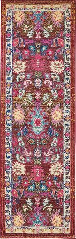 Unique Loom Medici Collection Traditional Vintage Abstract Multi Runner Rug (2' 2 x 6' 7) in Saudi Arabia