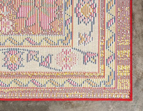 Unique Loom Medici Collection Traditional Vintage Abstract Multi Runner Rug (2' 2 x 6' 7) in Saudi Arabia