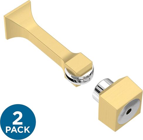 Franklin Brass B47313K-117-C Classic Edge 3 in. (76 mm) Magnetic Door Stop in Modern Gold (2-Pack) in Saudi Arabia