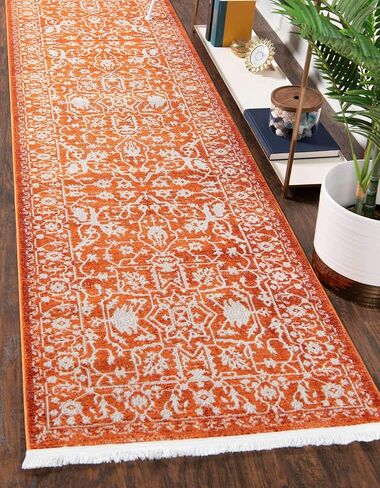 Unique Loom New Classical Collection Traditional Classic Intricate Design with Distressed Vintage Detail, Area Rug (9' 0 x 12' 0 Rectangular, Purple/ Ivory) in Saudi Arabia