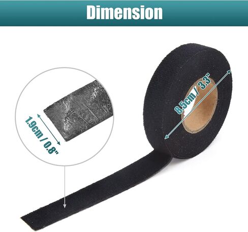 uxcell 3.3inch Dia Self Adhesive Thick Flannel Felt Tape Roll for Automotive Harness Insulation Heat Resistant in Saudi Arabia