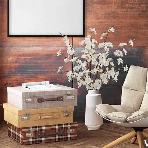 LESING 4pcs Cherry Blossom Flowers Artificial, Fake Silk Cherry Blossom Branches Tall Peach Blossom Flower Stems Arrangement for Wedding Home Office Party Decoration (Light Pink -1) in Saudi Arabia