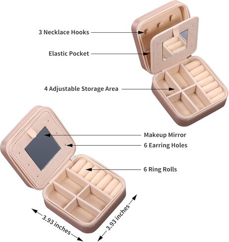 هدايا عيد ميلاد الأم من ابنة ابنها، منظم صندوق مجوهرات للسفر للأم، عيد الحب، عيد الحب، عيد الميلاد، حافظة مجوهرات محمولة، أنا أحبك يا أمي، للزوجة، المرأة الجديدة، هدية لأول مرة in Kuwait