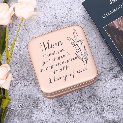 هدايا عيد ميلاد الأم من ابنة ابنها، منظم صندوق مجوهرات للسفر للأم، عيد الحب، عيد الحب، عيد الميلاد، حافظة مجوهرات محمولة، أنا أحبك يا أمي، للزوجة، المرأة الجديدة، هدية لأول مرة in Kuwait