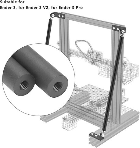 مجموعة Ugrades للطابعة ثلاثية الأبعاد مع مجموعة قضبان داعمة، مجموعة قضيب سحب داعمة ملحقات أجزاء الطابعة ثلاثية الأبعاد لقضيب Ender 3 220x220x250mm in Kuwait