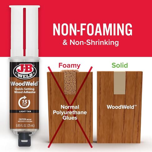 J-B Weld 50151 WoodWeld حقنة إيبوكسي - تان فاتح -.85 فلوريدا. أوقية. in Kuwait