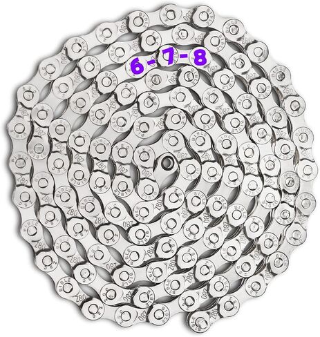 سلسلة دراجة 6/7/8 سرعة 1/2 × 3/32 بوصة 116 وصلة، سلسلة مصنفة للدراجة الإلكترونية 6/7/8 سرعات in Saudi Arabia