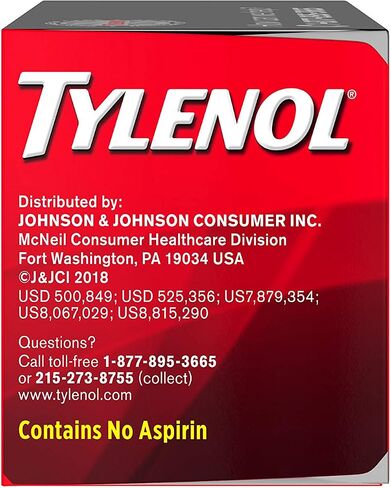 Tylenol Extra Strength Rapid Release Gels with Acetaminophen, Pain Reliever & Fever Reducer, 225 ct in Saudi Arabia