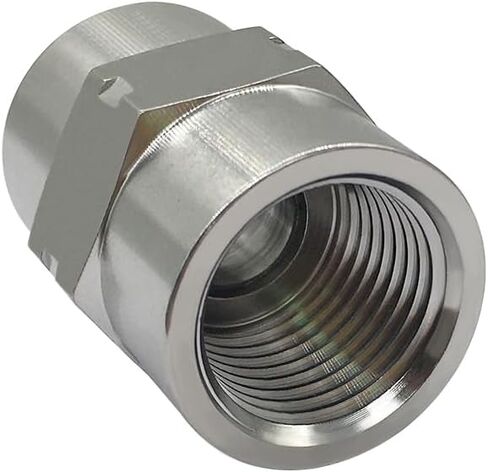 Beduan Stainless Steel Coupling Adapter 1/8" NPT Female x 1/8" NPT Female Hex Coupler Pipe Fitting for Air Water Gas Oil(Pack of 2) in Saudi Arabia