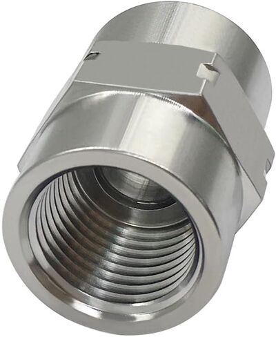 Beduan Stainless Steel Coupling Adapter 1/8" NPT Female x 1/8" NPT Female Hex Coupler Pipe Fitting for Air Water Gas Oil(Pack of 2) in Saudi Arabia