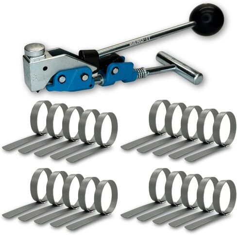 T30069 Center Punch Tool + (qty 20) 2" Center Punch Clamps qty (20), CP0899-5/8" w x 2" ID in Saudi Arabia