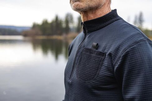AMABILIS Off The Grid Men's Thermal 1/4 Zip Pullover Long Sleeve Shirt in Saudi Arabia