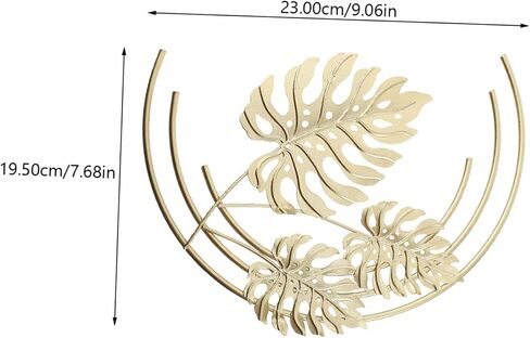 ORFOFE Leaf Wall Hanging Golden Leaf Wall Art Ginkgo Leaf Wall Sculpture Ginkgo Wall Art Garden Fence Art Palm Leaf Wall Decor Inspirational Wall Decor Tree Gold Leaf 3d Iron Monstera in Saudi Arabia