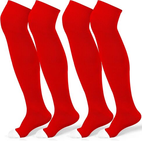 2 Pairs High Football Socks Sport Multiple Sizes over the Knee Baseball Socks Extra Long for Boys Girls Women Men in Saudi Arabia