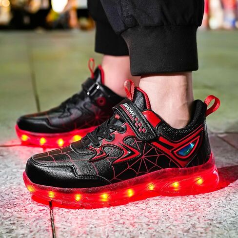 Kids Light Up Shoes for Boys Girls Toddler Sneakers USB Rechargeable Best Gift for Birthday Halloween Christmas in Saudi Arabia