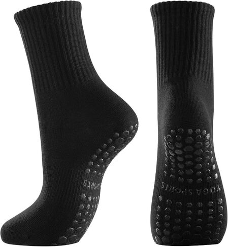 Pilates Yoga Socks with Grips for Women, Non Skid Sticky Socks, Non Slip Grip Socks for Women in Saudi Arabia