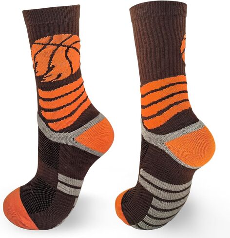Athletic Basketball Socks Mid Calf Woven Socks Cushioned Athletic Sports Socks Crew Socks for Men Women in Saudi Arabia