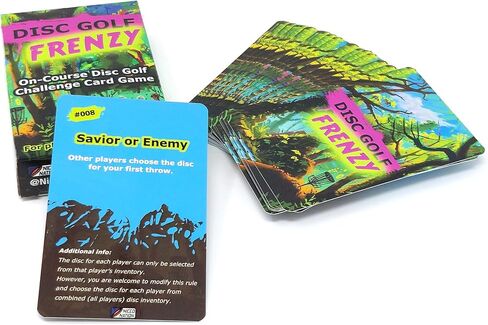 Disc Golf Frenzy – On-course Disc Golf Challenge Card Game – Exciting, Competitive and Fun Challenge Cards for Disc Golf – for Players of All Skill Levels – 2-5 Players in Saudi Arabia