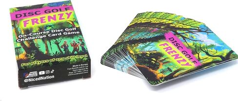Disc Golf Frenzy – On-course Disc Golf Challenge Card Game – Exciting, Competitive and Fun Challenge Cards for Disc Golf – for Players of All Skill Levels – 2-5 Players in Saudi Arabia
