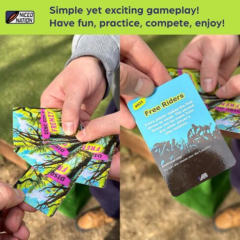 Disc Golf Frenzy – On-course Disc Golf Challenge Card Game – Exciting, Competitive and Fun Challenge Cards for Disc Golf – for Players of All Skill Levels – 2-5 Players in Saudi Arabia