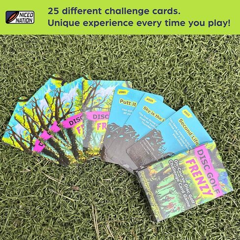 Disc Golf Frenzy – On-course Disc Golf Challenge Card Game – Exciting, Competitive and Fun Challenge Cards for Disc Golf – for Players of All Skill Levels – 2-5 Players in Saudi Arabia