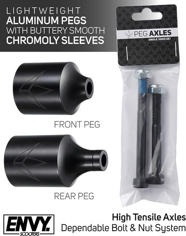 Envy Scooters STREET Pegs Set with Axle Hardware - Pair - Lightweight & Durable Pro Scooter Pegs for Stunt Scooters in Saudi Arabia