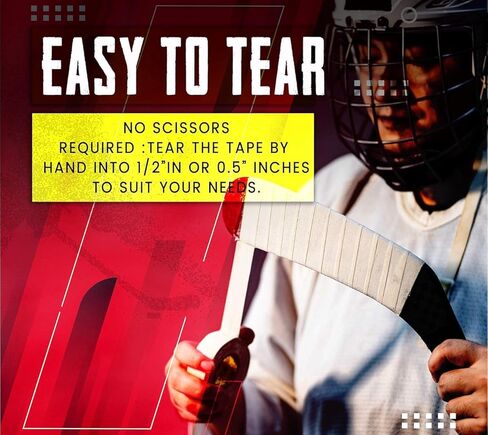 EAGLES Hockey Tape Multipurpose Cloth Tape Roll for Lacrosse Baseball & Softball Bats, Rackets, Pullup Bars, Gardening Tools, Easy Tear Over Grip - Multi Sport Handle Tape - Sports Gift in Saudi Arabia