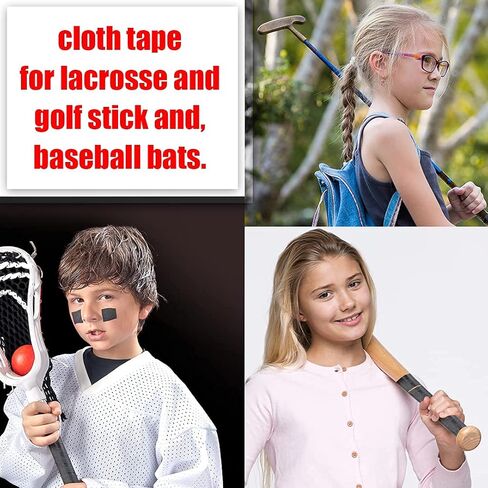 EAGLES Hockey Tape Multipurpose Cloth Tape Roll for Lacrosse Baseball & Softball Bats, Rackets, Pullup Bars, Gardening Tools, Easy Tear Over Grip - Multi Sport Handle Tape - Sports Gift in Saudi Arabia
