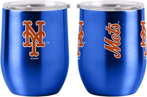 Boelter Brands MLB New York Mets Drink Tumbler Steel 16 Curved, Team Colors, One Size in Saudi Arabia