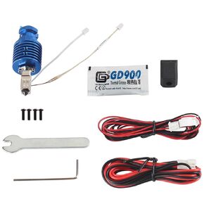 FYSETC 3D Printer Accessories SailfishV6 J-Head Hotend - Print Head Kit: High Flow Speed - Nozzle Hardened Steel Heater Block Copper - 24V 48W Heating Cartridge Thermistor for Ender Neo E3 Voron2.4 V0