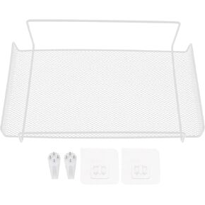 FOMIYES Projector Stand Wall Floating Shelves WiFi Router Storage Box TV Set Shelf Wall Hanging Plug Board Bracket Cable Storage Organizer for Bedroom Living Room Black Projector Mount