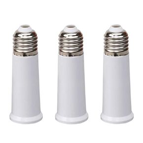 E26 Socket Extender, E26 to E26 Standard Medium Base, 3.7 inch Extension Socket Adapter, Light Bulb Socket Extension, Lamp Holder Adapter（3 Pack）