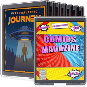8 Pack Comic Book Frame UV Protection Comic Book Storage Display Frame 8.6'' x 11.8'' Comic Book Showcase Boards Picture Comic Holder Frame Decor for Wall Tabletop Home