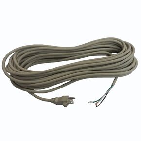 18 Gauge Replacement Power Cord, Fits Sanitaire Perfect Style Upright Vacuums, 3 Conductor, 50' Length, Beige
