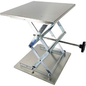 TEXALAN(R) 6x6x10" Lab Jack Stainless Steel 17.5LBS Lift Table