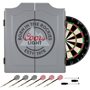 TRADEMARK GAMES Coors Light Dartboard Set