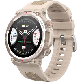 Smart Watches for Men Answer Make Calls Heart Rate Monitor Military Smartwatch for Android iOS Phones Blood Pressure Sleep Tracker Sports Pedometer Waterproof Fitness Watch