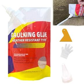 Slab Concrete Crack Waterproof Repair Sealant, Concrete Crack Waterproof Repair Sealant, Caulking Glue Weather Resistant Type, Quick-Drying Sealing Adhesive (3pcs)