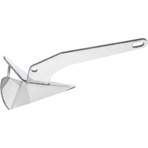 22lbs Triangle Boat Anchor, 316 Stainless Steel Delta-Style Anchor, Heavy Duty Wing Style Triangular Anchor
