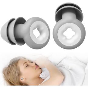 Ear Plugs for Sleeping Noise Cancelling, Immersive Silicone Noise Cancelling Earplugs for Sleeping, Studying, Working, Traveling, Swimming (-33dB) (Black)
