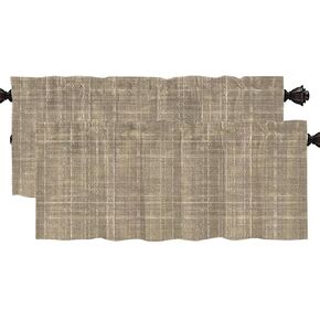 CAPSCEOLL Valance Curtains for Kitchen Window Giraffe on Sunset Amboseli Park Kenya Rod Pocket Valances Window Treatments Colorful Printed Short Curtains for Bedroom Living Room,52" X 18" 2 Panels