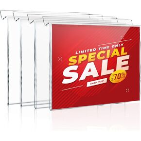 4 قطعة Slatwall حامل تسجيل جدار جبل حامل تسجيل 5x7 الاكريليك الاكريليك حامل علامة السعر حامل العلامة أصحاب التسويق عرض الاكريليك لألواح Slatwall متجر بيع بالتجزئة مكتب الإعلان in Kuwait