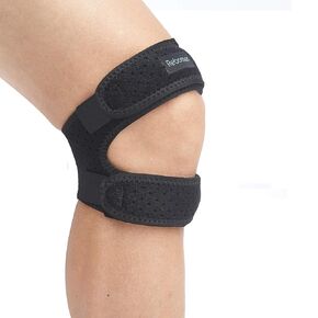 Patella Knee Strap, Adjustable Knee Brace (3D Silicone Insert) for Men & Women, Knee Joint Pain Prevention & Relief & Patella Stabilizer Support for Running, Riding, football, Hiking.
