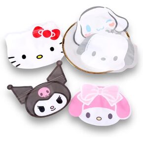Kitty Zipper Bag Kitty cute resealable zipper bags duable poly baggies reuseable with zip top lock Kitty cookie bag small item organizer (Pink)