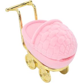 Tomotato Baby Carriage Stroller Jewelry Trinket Box,Stroller Design Trinket Box Decorative Jewelry Keepsake Box Organizer Decor Jewelry Display Holder Gift for Grils Women(Pink)