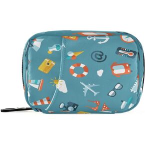 xigua Kawaii Sushi Pill Cases Bag Portable Pill Box Storage Bag, Travel Medicine Organizer, Zippered Pill Case for Medicine Storage and Organizing