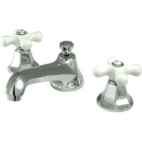 Kingston Brass KS4467PX 8 in. Widespread Bathroom Faucet, Brushed Brass