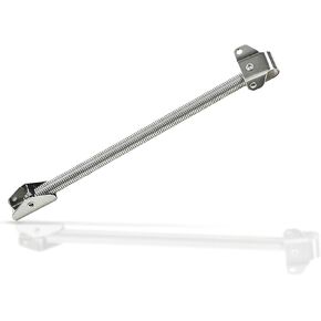 MARINE CITY 304 Grade Stainless Steel Strong Sturdy Best Grip Marine Heavy Duty Hatch Spring Holder Lid Support Spring Smooth Finish with Steel Brace (10 Inches) for Boats – Yachts – RVs (Pack of 1)