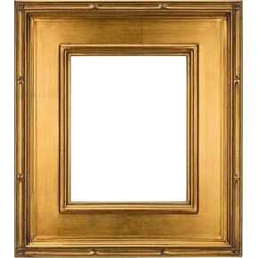 Museum Plein Aire Ornate Picture Frame - 11x14, Gold Leaf Oil Painting Frames | Ready-Made High-End Antique Style Frames | Open Back Frames with No Glass or Baking